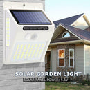 2pcs 100LED Three-sided Solar Motion Sensor Wall Light Outdoor Garden Lamp