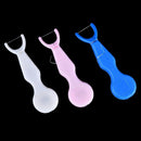 1Set Dental Teeth Clean Wax Dental Floss Stick Toothpick Tooth tool pink
