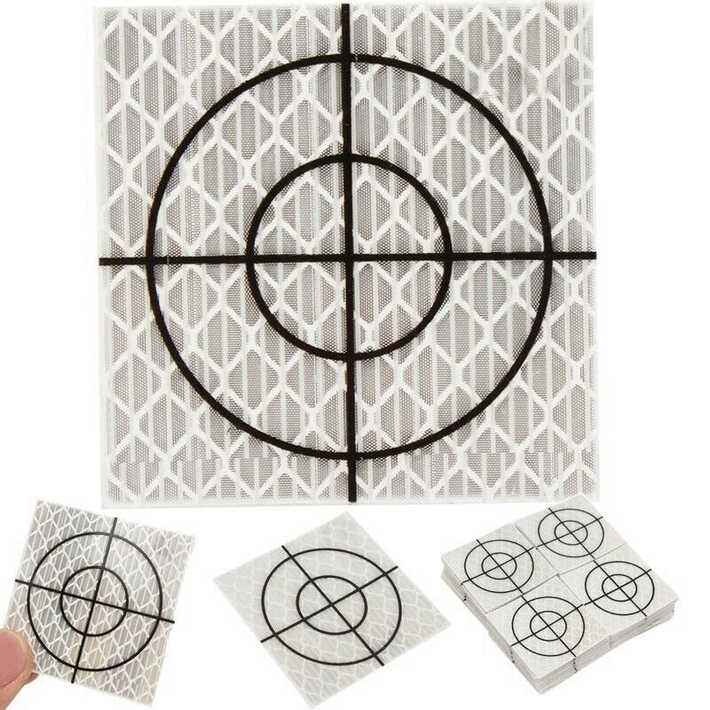 100Pcs Prism Measurement Reflector Sheet Reflective Tape Target Total Stati Z5U8