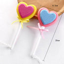 Cute Heart Shape Clean Scrubber Hard Skin Callus Remover Scrub Pumice Grind