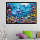 Dolphin 5D DIY Diamond Mosaic Paintings Cross Stitch Full Drill Embroidery