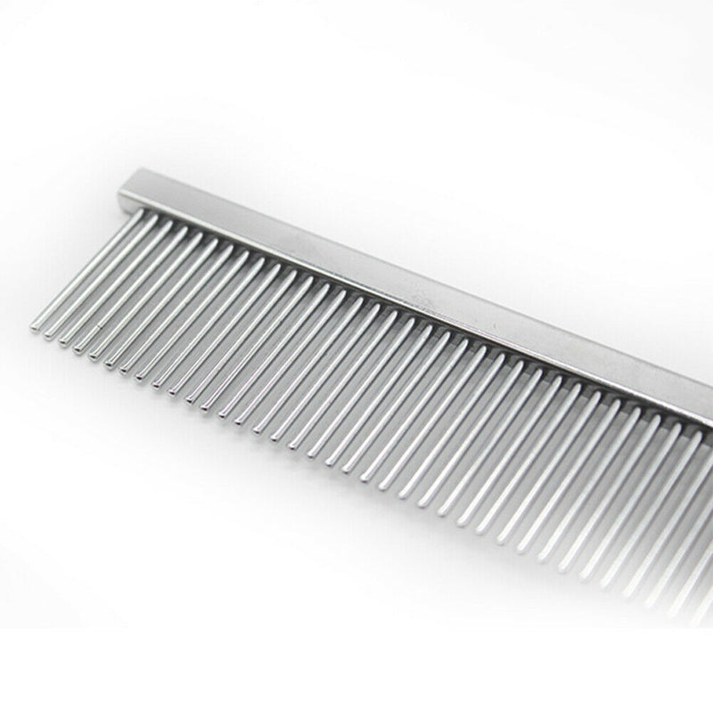 Pet Hair Grooming Trimmer Rake Comb Dog Cat Steel Pins Cleaning Brush A