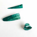 5 Piece Set Elegant Ladies Hairpin Emerald Series Hairpin Heart Triple-corn