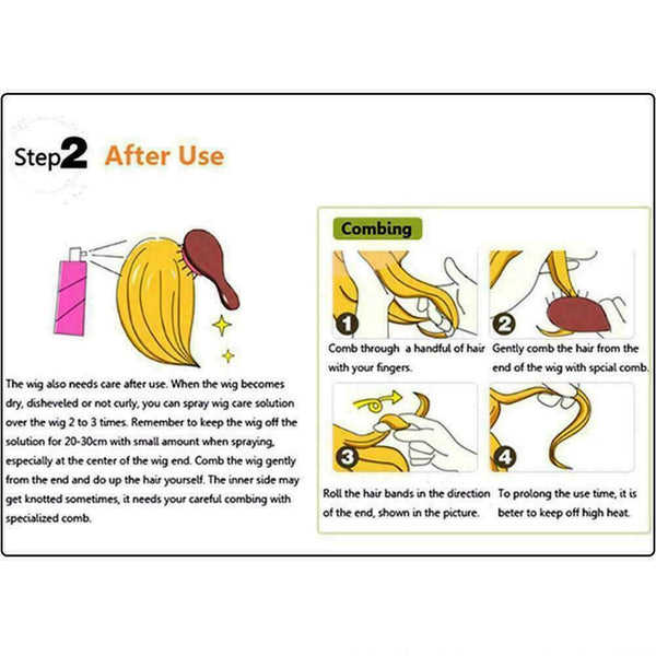 Baseball Cap Hat with Hair Long Natural Hair Wigs Ladies Fashion Straight W V7S4