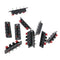 4 Way Speaker Terminal Strip Block Push Release Connector, Audio Cable Clip