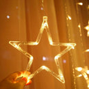 LED Curtain Lamp String Neon Light Xmas Wedding Party Neon Light (Warm) A