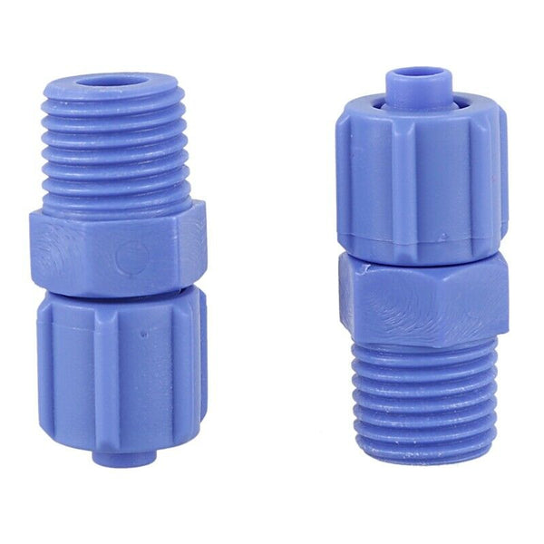 5Pcs 1 / 4BSP External Pneumatic Air Hose Quick Connector 8mm OD