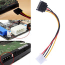 SATA TO IDE Power Cable 15 Pin SATA Male to Molex IDE 4 Pin Female Cable Adap-OZ