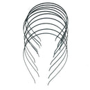 10Pcs 3mm Blank Headbands Metal Hair Band Lots DIY Accessories Black