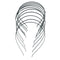 10Pcs 3mm Blank Headbands Metal Hair Band Lots DIY Accessories Black