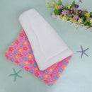 Dog Cat Blanket Pet Cushion Bed Soft Velvet Winter Warm Sleep Mat(Pink M)