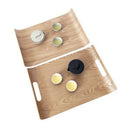 1 Pc Square Creative Wooden Household Serving Tray Friut Tray Food Tray Cak