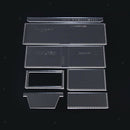 7Pcs Handmade Purse Acrylic Leather Craft Template Pattern Stencil Tool DIY