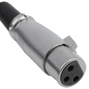 3-Pin XLR Male to Female miniphone Extension cable 2M