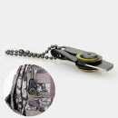 Pocket Mini Steel EDC Tool Military Zipper Outdoor Self Survival Defense; W0M5