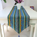 Bohemian Table Runner Mat Tablecloth Tassel Wedding Decor 30cm*220cm Green