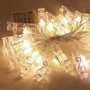 20 LED Photo Peg Clip LED Fairy String Light Wedding Hanging Picture Decor