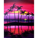 5D DIY Full Drill Diamond Painting Beach Tree Embroidery Mosaic Kit (W1283)