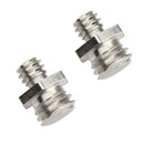 2 Pcs Metal Adapter Male 1/4" to Male 3/8" Threaded Screws for Camera Cage