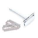 Safety Men Double Edge Blade Shaving Hair Razor Shaver 2 Blades Old-Style L ME