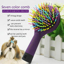 Detangling Hair Brush Rainbow Volume Brush Magic Hair Curl Straight Comb Br E9C2