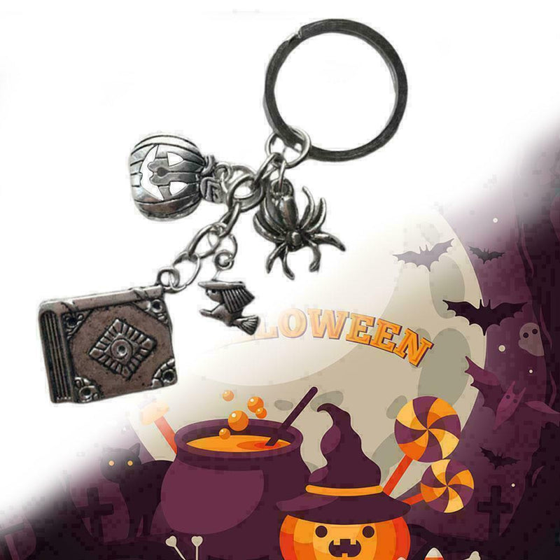 Halloween Key Ring Pumpkin Spell Book Witch Alloy Popular New Key Chain Z3I J1N9