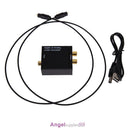 Digital Optical Coax Coaxial Toslink to Analog RCA L/R Converter Adapter