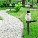 Christmas Solar Snowman Ground Lamp Garden Lawn Light Outdoor Lighting (A)