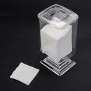 Makeup Cotton Pad Box Clear Nail Art Remover Paper Holder Organizer Case