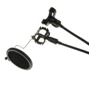 Smartphone 2 In 1 Desk Microphone Mic Recording Stand With Anti-spray Net