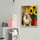 5D DIY Full Drill Diamond Painting Dog Cross Stitch Embroidery Mosaic Craft