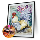 Rooster 5D DIY Full Round Drill Diamond Painting Animal Cross Stitch (B948) A