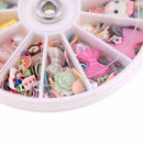 1200pcs Nail Art Tips Decoration Glitters Rhinestones Slice Wheel Mixed Manicure