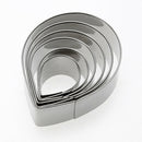 6pcs/set Stainless Steel Cake Fondant Molds Rose Flower Cutters Tools