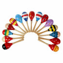 Hot Cute Wooden Maraca Rattles Musical Instrument Baby Children Shaker Toys Gift