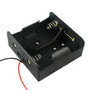 Batteries Storage Box Case DIY Holder for D SIZE batteries W/ Wire Lead 2 slot