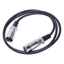 3-Pin XLR Male to Female miniphone Extension cable 1M Y5H3