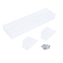 Acrylic Clear Nail Polish Lipstick Makeup Table Display Rack Holder 2 Tiers