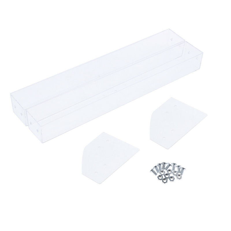 Acrylic Clear Nail Polish Lipstick Makeup Table Display Rack Holder 2 Tiers