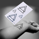 Design Geometry Tattoo Removable Waterproof Stickers DIY Body Art Tatoo Hot .AU