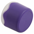 Round Plastic Single Watch Box with Sponge Cushion purple
