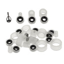 15pcs/pack Durable Silicone Fishing Rod Guides DIY Rod Building Replacement
