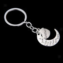 Chic Charms I Love You To The Moon & Back Keyring Keychain Xmas Gift-Brother