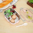 Stainless Steel Portable Lunch Bento Box Kitchen Leak-proof Food Container