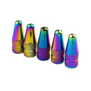 5Pieces Cars Motorcycle Bikes Tire Valve Caps Tire Stem Valve Caps Rainbow Color