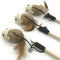 Pet Cat Teaser Interactive Toys for Kitten Sisal Feather Wood Catcher Wand A