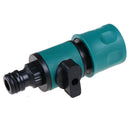 Plastic Valve with Quick Connector Garden Irrigation Pipe Hose Adapter Switc Gw