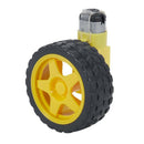 1:48 Pneumatic Tire Wheel with DC 3-6V Gear Motor for Arduino Smart Car Rob M6J5