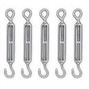 5pcs M5 Stainless Steel 304 Hook & Eye Turnbuckle Hook Wire RopeTension