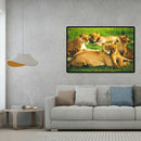 75 X 50cm 1000 Pieces Paper Jigsaw Puzzles Tiger Family Assembling Picture